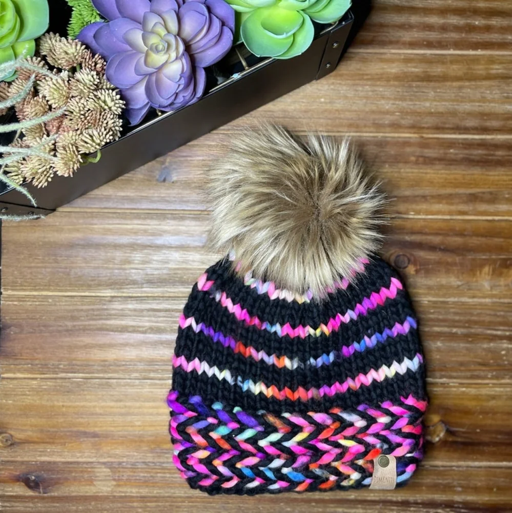 Malabrigo Merino Wool Hand Knit Hat By DimKnits